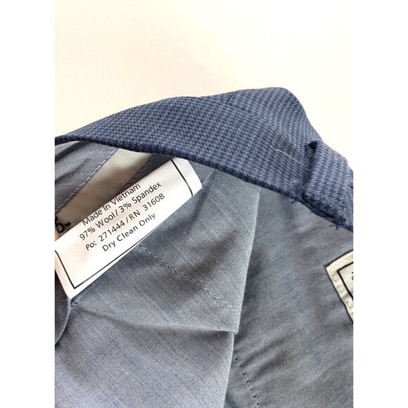 Jos. A. Bank 1905 Pants Men's 38R Blue Wool Blend Flat Front *Read - Picture 4 of 12